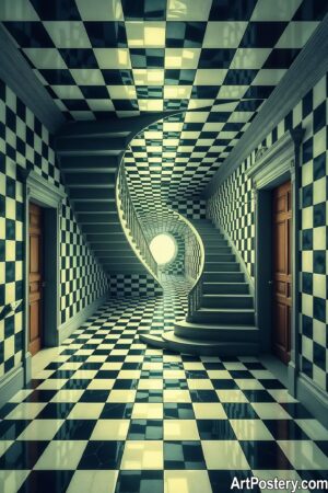 The Mind-Blowing "Infinite Spiral": An Unbelievable Optical Cool Poster