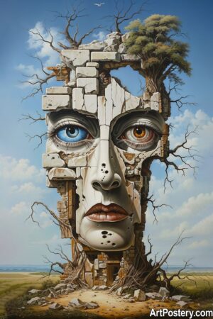 Surreal Art in Enigmatic Stone Formation