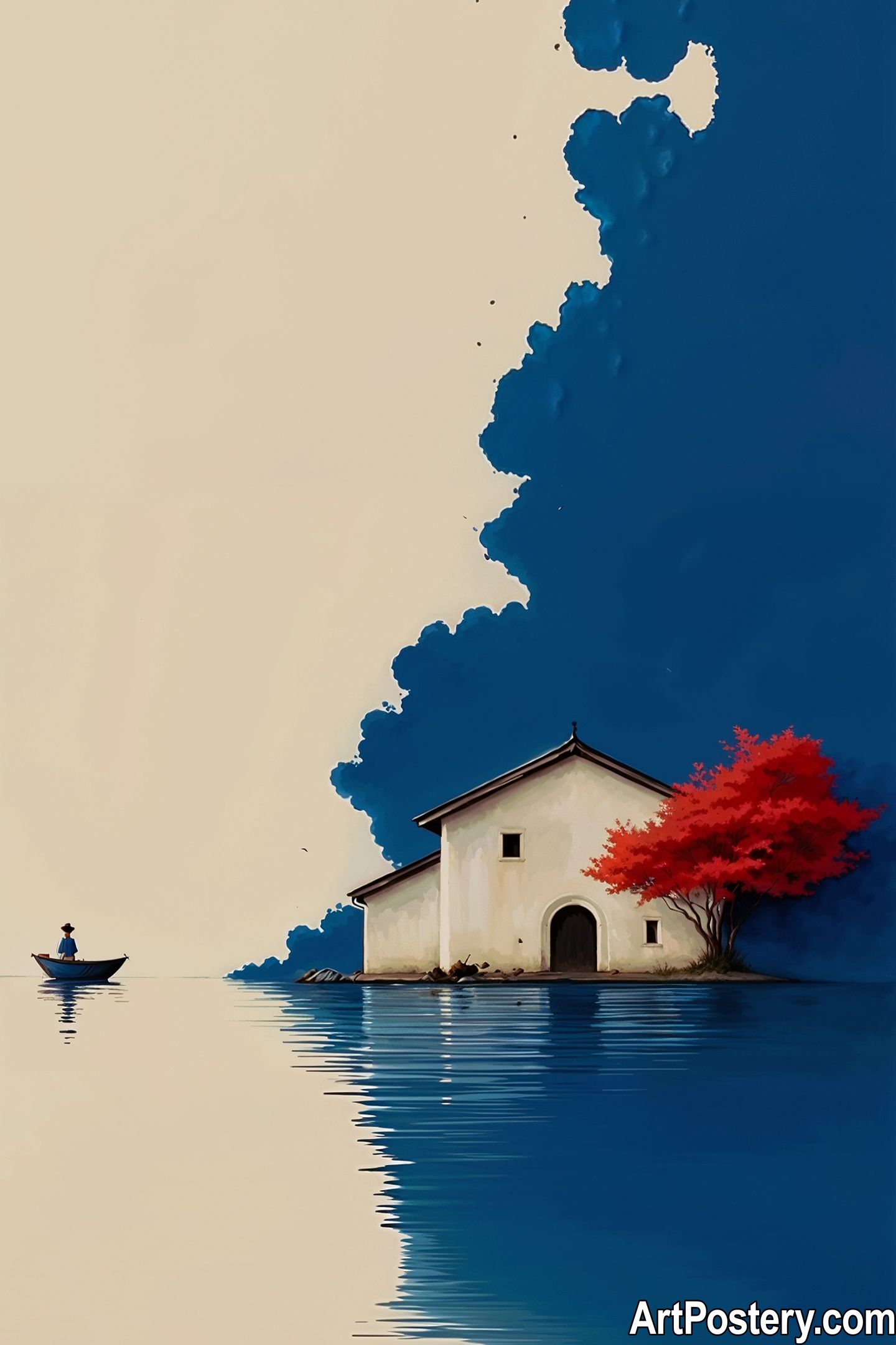 A Vibrant Abstract Vision - Unique Minimalist Art Print