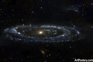 Nasa Photo Print Cosmic Spiral Galaxy Wall Art
