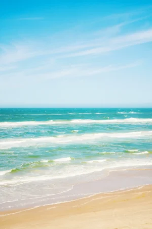 Turquoise Beach Beneath Tropical Cliffs Photographic Print 103