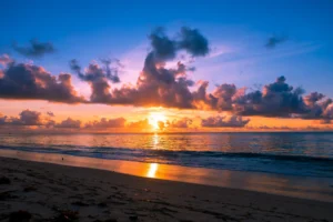Sunrise Reflections on a Sandy Beach Photographic Print 109