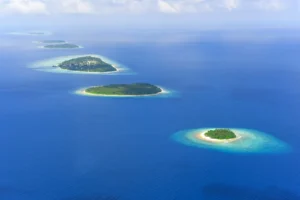Palm-Fringed Island Beach Photographic Print 128