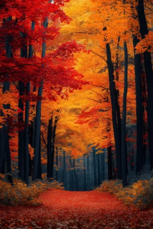 Autumn Forest Path Photographic Print 70
