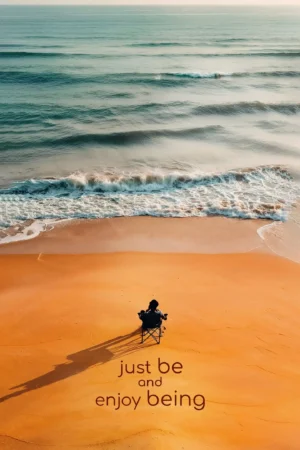 Enjoy Being Beach Chair Photographic Poster 82